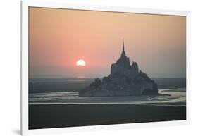 Mont Saint Michel Sunset-Philippe Manguin-Framed Photographic Print