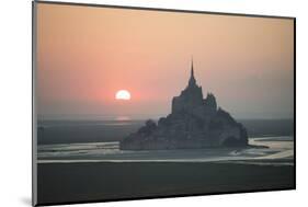 Mont Saint Michel Sunset-Philippe Manguin-Mounted Photographic Print