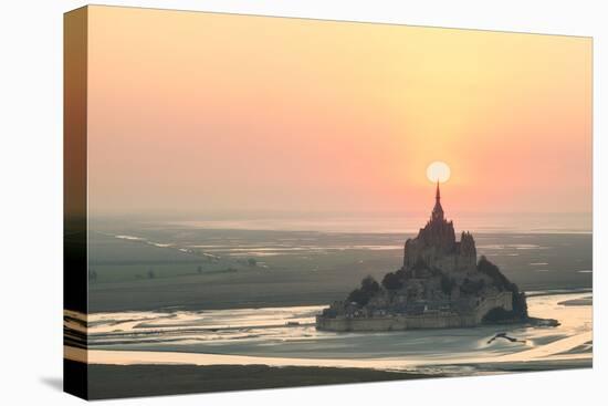 Mont Saint Michel Target-Philippe Manguin-Stretched Canvas