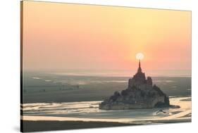 Mont Saint Michel Target-Philippe Manguin-Stretched Canvas