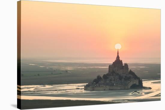 Mont Saint Michel Target-Philippe Manguin-Stretched Canvas