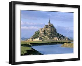 Mont Saint Michel, Unesco World Heritage Site, Manche, Normandy, France-Bruno Morandi-Framed Photographic Print