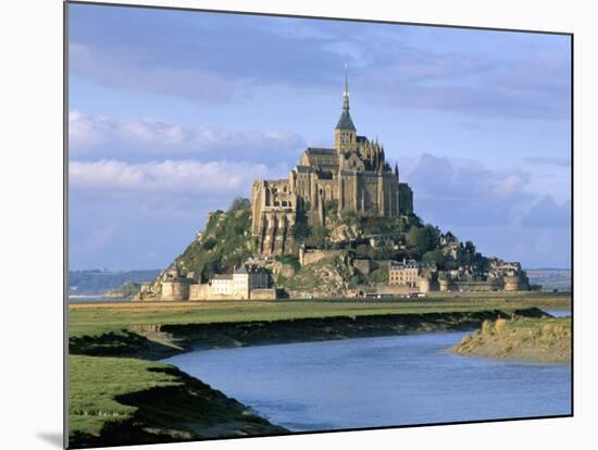 Mont Saint Michel, Unesco World Heritage Site, Manche, Normandy, France-Bruno Morandi-Mounted Photographic Print