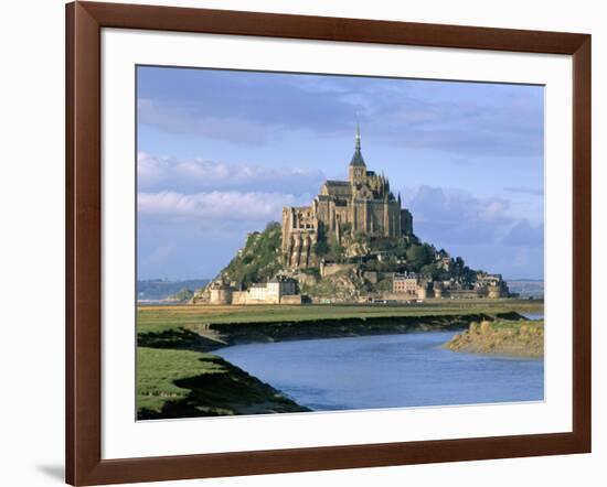 Mont Saint Michel, Unesco World Heritage Site, Manche, Normandy, France-Bruno Morandi-Framed Photographic Print