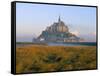 Mont Saint Michel, Unesco World Heritage Site, Manche, Normandy, France-Bruno Morandi-Framed Stretched Canvas