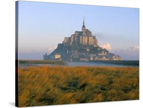 Mont Saint Michel, Unesco World Heritage Site, Manche, Normandy, France-Bruno Morandi-Stretched Canvas