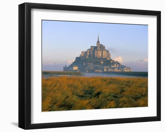 Mont Saint Michel, Unesco World Heritage Site, Manche, Normandy, France-Bruno Morandi-Framed Photographic Print