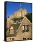 Mont Saint Michel, Unesco World Heritage Site, Manche, Normandy, France-Bruno Morandi-Framed Stretched Canvas