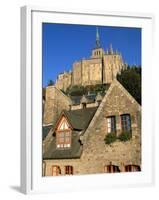 Mont Saint Michel, Unesco World Heritage Site, Manche, Normandy, France-Bruno Morandi-Framed Photographic Print