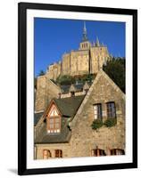 Mont Saint Michel, Unesco World Heritage Site, Manche, Normandy, France-Bruno Morandi-Framed Photographic Print