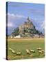 Mont Saint Michel, Unesco World Heritage Site, Manche, Normandy, France-Bruno Morandi-Stretched Canvas