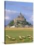 Mont Saint Michel, Unesco World Heritage Site, Manche, Normandy, France-Bruno Morandi-Stretched Canvas