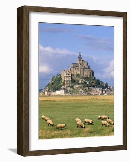 Mont Saint Michel, Unesco World Heritage Site, Manche, Normandy, France-Bruno Morandi-Framed Photographic Print