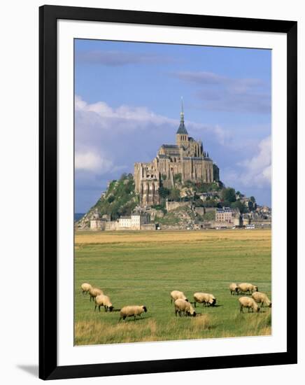 Mont Saint Michel, Unesco World Heritage Site, Manche, Normandy, France-Bruno Morandi-Framed Photographic Print