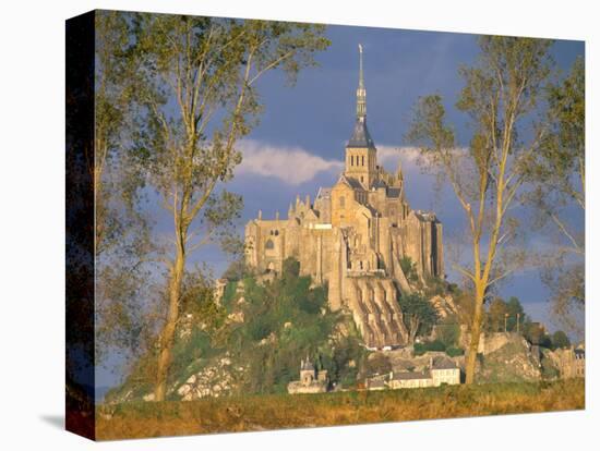 Mont Saint Michel, Unesco World Heritage Site, Manche, Normandy, France-Bruno Morandi-Stretched Canvas