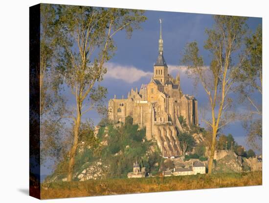 Mont Saint Michel, Unesco World Heritage Site, Manche, Normandy, France-Bruno Morandi-Stretched Canvas