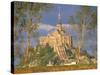 Mont Saint Michel, Unesco World Heritage Site, Manche, Normandy, France-Bruno Morandi-Stretched Canvas