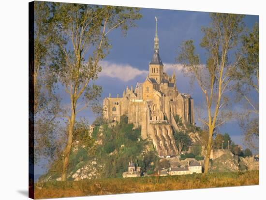 Mont Saint Michel, Unesco World Heritage Site, Manche, Normandy, France-Bruno Morandi-Stretched Canvas