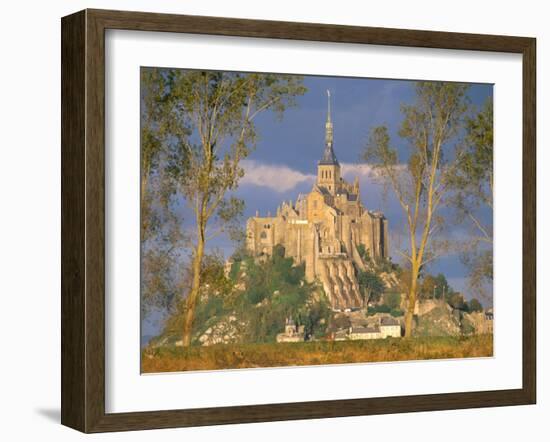 Mont Saint Michel, Unesco World Heritage Site, Manche, Normandy, France-Bruno Morandi-Framed Photographic Print