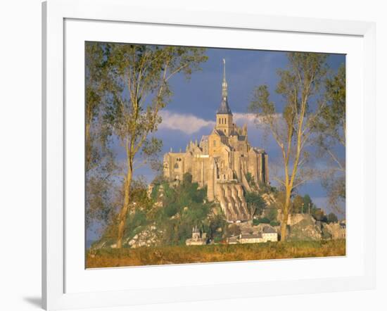 Mont Saint Michel, Unesco World Heritage Site, Manche, Normandy, France-Bruno Morandi-Framed Photographic Print