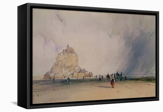 Mont Saint Michel-Richard Parkes Bonington-Framed Stretched Canvas