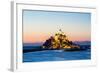 Mont Saint Michele at Dusk France-vichie81-Framed Photographic Print