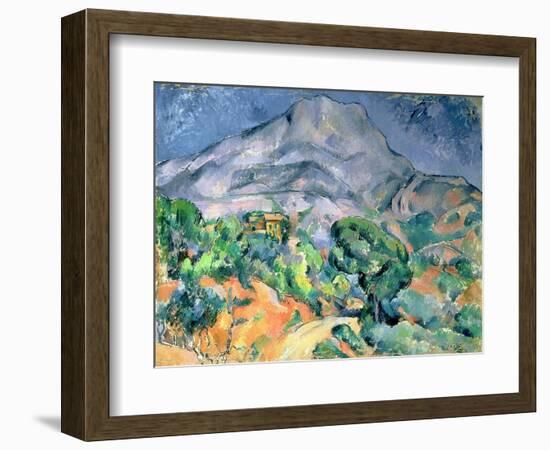 Mont Saint Victoire, 1900-Paul Cézanne-Framed Giclee Print