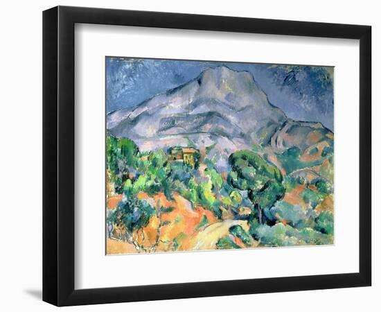 Mont Saint Victoire, 1900-Paul Cézanne-Framed Premium Giclee Print