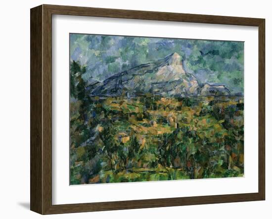 Mont Saint-Victoire, 1904-05-Paul Cézanne-Framed Giclee Print