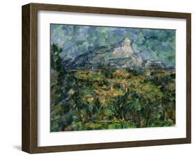 Mont Saint-Victoire, 1904-05-Paul Cézanne-Framed Giclee Print