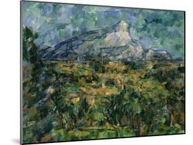 Mont Saint-Victoire, 1904-05-Paul Cézanne-Mounted Giclee Print