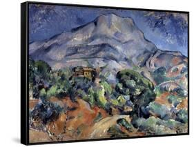 Mont Sainte-Victoire, 1896-1898-Paul Cézanne-Framed Stretched Canvas