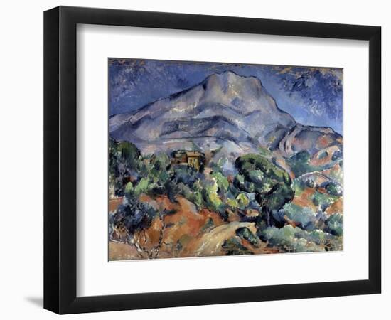 Mont Sainte-Victoire, 1896-1898-Paul Cézanne-Framed Premium Giclee Print