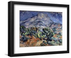 Mont Sainte-Victoire, 1896-1898-Paul Cézanne-Framed Premium Giclee Print