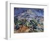 Mont Sainte-Victoire, 1896-1898-Paul Cézanne-Framed Premium Giclee Print