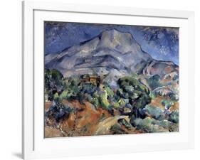 Mont Sainte-Victoire, 1896-1898-Paul Cézanne-Framed Giclee Print