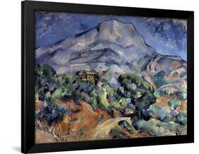 Mont Sainte-Victoire, 1896-1898-Paul Cézanne-Framed Giclee Print