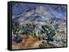 Mont Sainte-Victoire, 1896-1898-Paul Cézanne-Framed Stretched Canvas