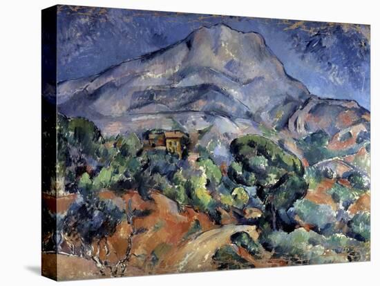 Mont Sainte-Victoire, 1896-1898-Paul Cézanne-Stretched Canvas