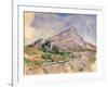 Mont Sainte-Victoire, 1897-1898-Paul Cézanne-Framed Giclee Print