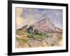 Mont Sainte-Victoire, 1897-1898-Paul Cézanne-Framed Giclee Print