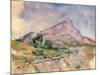 Mont Sainte-Victoire, 1897-1898-Paul Cézanne-Mounted Giclee Print