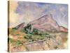 Mont Sainte-Victoire, 1897-1898-Paul Cézanne-Stretched Canvas