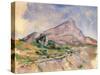 Mont Sainte-Victoire, 1897-1898-Paul Cézanne-Stretched Canvas