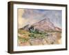 Mont Sainte-Victoire, 1897-1898-Paul Cézanne-Framed Giclee Print