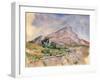 Mont Sainte-Victoire, 1897-1898-Paul Cézanne-Framed Giclee Print