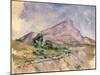 Mont Sainte-Victoire, 1897-1898-Paul Cézanne-Mounted Giclee Print