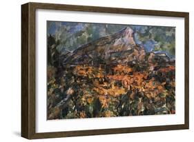 Mont Sainte Victoire, 1904-Paul Cézanne-Framed Giclee Print