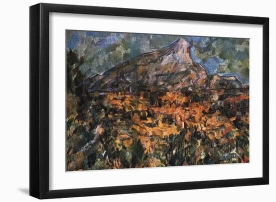 Mont Sainte Victoire, 1904-Paul Cézanne-Framed Giclee Print