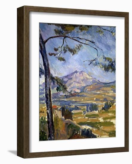 Mont Sainte-Victoire by Paul Cezanne-null-Framed Giclee Print